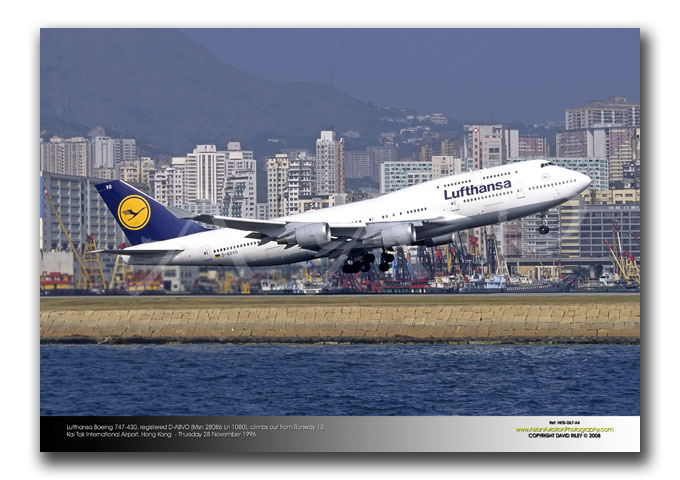 HKG-067 - Lufthansa Boeing 747-430 - D-ABVO (Msn 28086 Ln 1080)