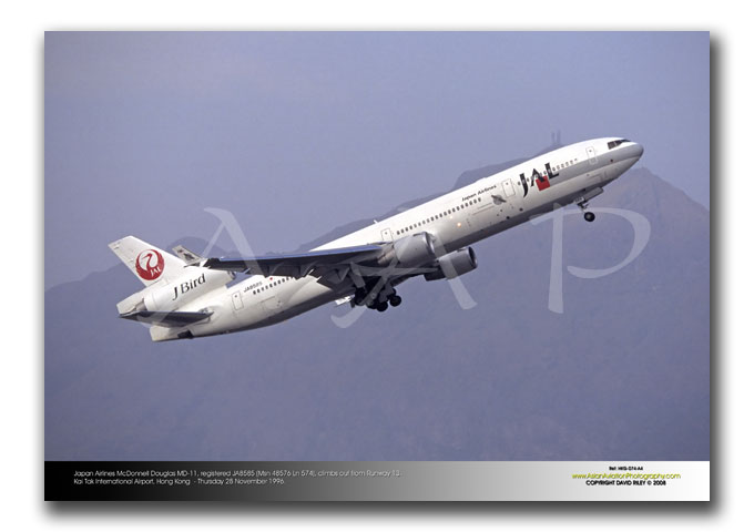 HKG-074 - Japan Airlines McDonnell Douglas MD-11 - JA8585 (Msn 48576 Ln 574)