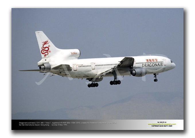 HKG-091 - Dragonair Lockheed L1011-385-1 Tristar 1 - VR-HMW (Msn 193N-1094)