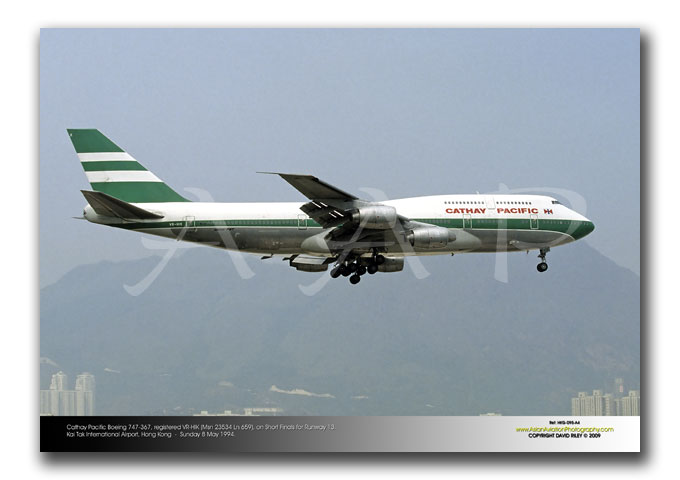 HKG-095 - Cathay Pacific Boeing 747-367 - VR-HIK (Msn 23534 Ln 659)