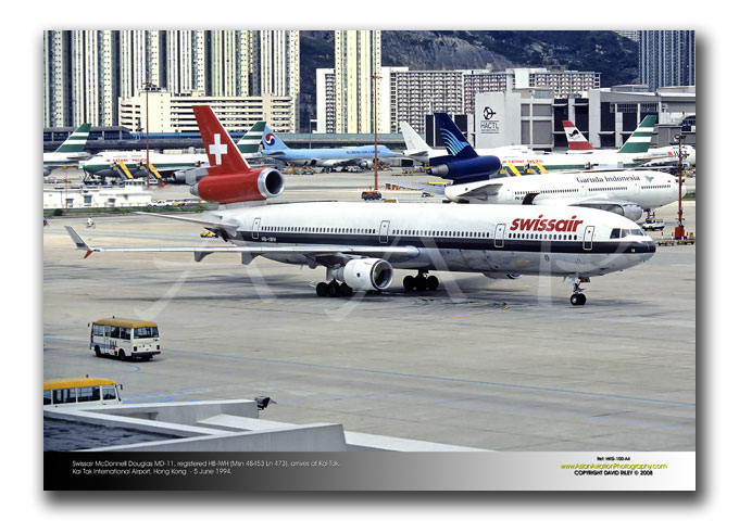 HKG-100 - Swissair McDonnell Douglas MD-11 - HB-IWH (Msn 48453 Ln 473)