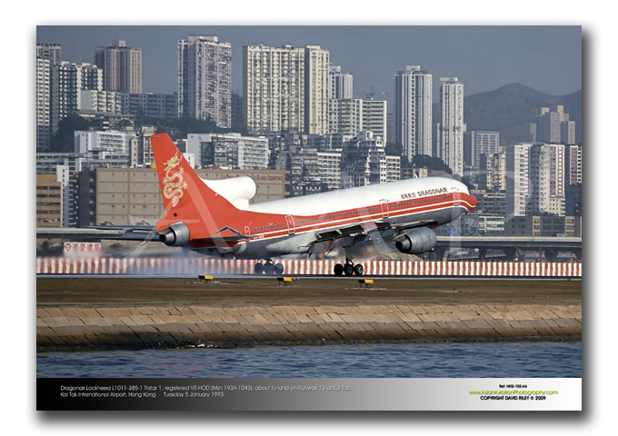 HKG-102 - Dragonair Lockheed L1011-385-1 Tristar 1 - VR-HOD (Msn 193A-1043)