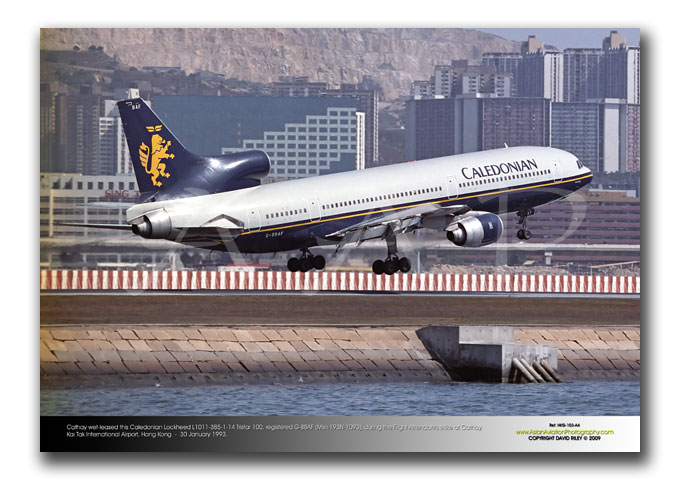 HKG-103 - Cathay wet-leased this Caledonian Airways Lockheed L1011-385-1-14 Tristar 100 - G-BBAF (Msn 193N-1093)