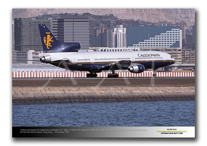 HKG-104 - Cathay wet-leased this Caledonian Airways Lockheed L1011-385-1-14 Tristar 100 - G-BBAE (Msn 193N-1083)
