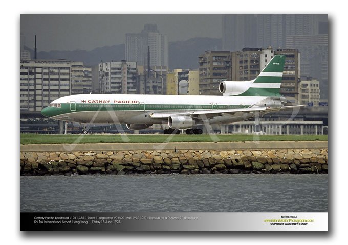 HKG-105 - Cathay Pacific Lockheed L1011-385-1 Tristar 1 - VR-HOE (Msn 193E-1021)