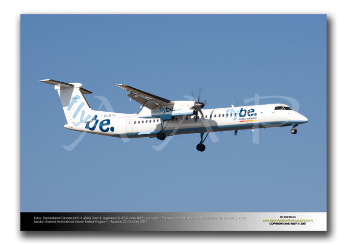 LGW-004 - Flybe Bombardier DHC-8-402 - G-JECG (Msn 4098)