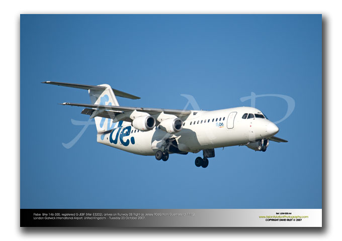 LGW-005 - Flybe  BAe 146-300 - G-JEBF (Msn E3202)