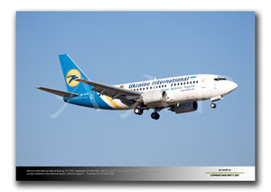 LGW-007 - Ukraine International Airlines Boeing 737-5Y0 - UR-GAK (Msn 26075 Ln 2374)