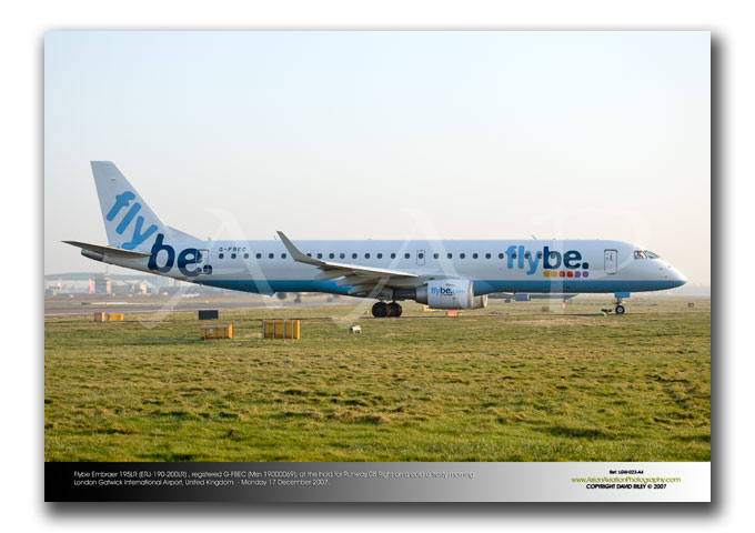 LGW-023 - Flybe Embraer ERJ 195LR (ERJ-190-200LR)  - G-FBEC (Msn 19000069)