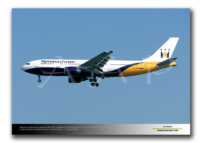LGW-035 - Monarch Airlines Airbus Industries A300-605R - G-OJMR (Msn 605)