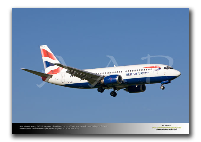 LGW-042 - British Airways Boeing 737-3Y0 - G-LGTI (Msn 23925 Ln 1544)