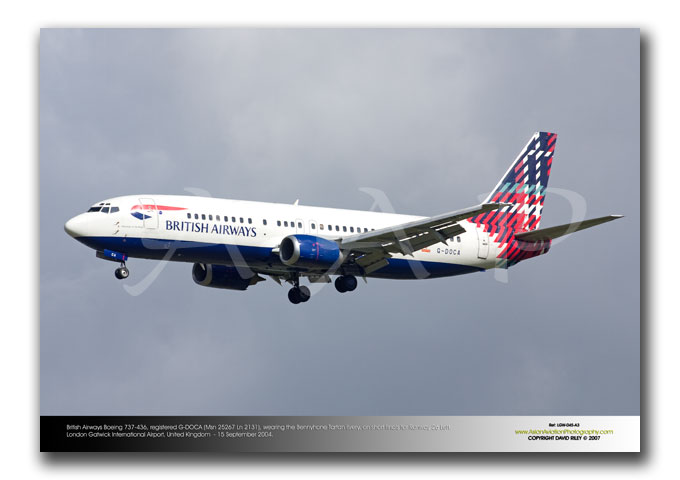 LGW-045 - British Airways Boeing 737-436 - G-DOCA (Msn 25267 Ln 2131)