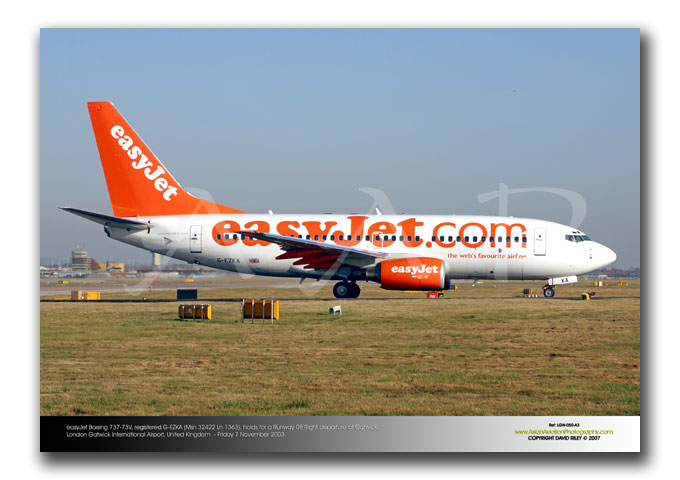 LGW-050 - easyJet Boeing 737-73V - G-EZKA (Msn 32422 Ln 1363)