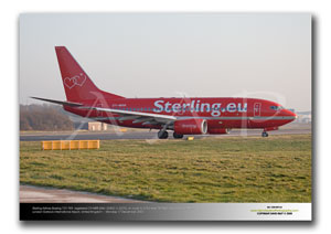 LGW-059 - Sterling Airlines Boeing 737-7K9 - OY-MRR (Msn 34402 Ln 2270)