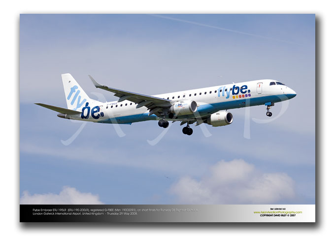 LGW-067 - Flybe Embraer ERJ 195LR  (ERJ-190-200LR) - G-FBEE (Msn 19000093)