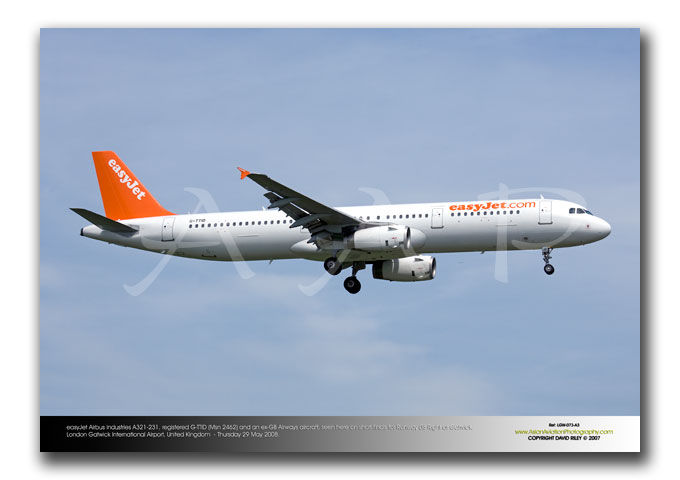 LGW-073 - easyJet Airbus Industries A321-231 - G-TTID (Msn 2462)