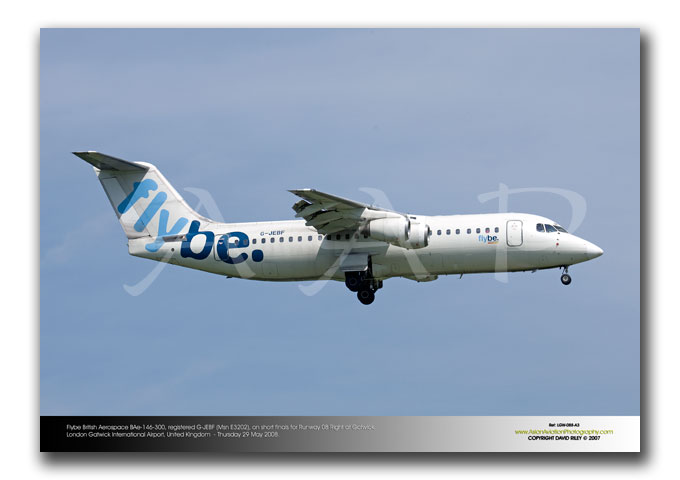 LGW-088 - Flybe  BAe 146-300 - G-JEBF (Msn E3202)