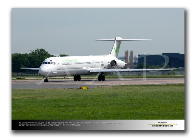 LGW-089 - Fly Excellent McDonnell Douglas MD-83 - SE-DJE (Msn 49846 Ln1581)