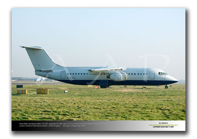 LGW-098 - Flybe British Aerospace BAe-146-300 - G-OINV (Msn E3171)