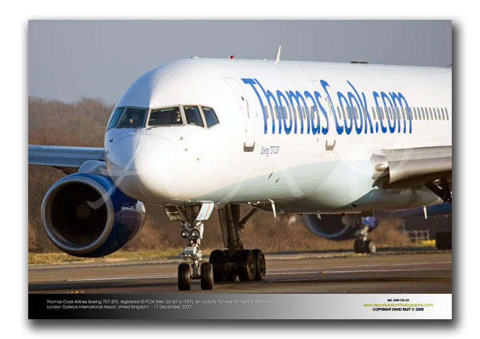 LGW-102 - Thomas Cook Airlines Boeing 757-2Y0 - G-FCLK (Msn 26161 Ln 557)