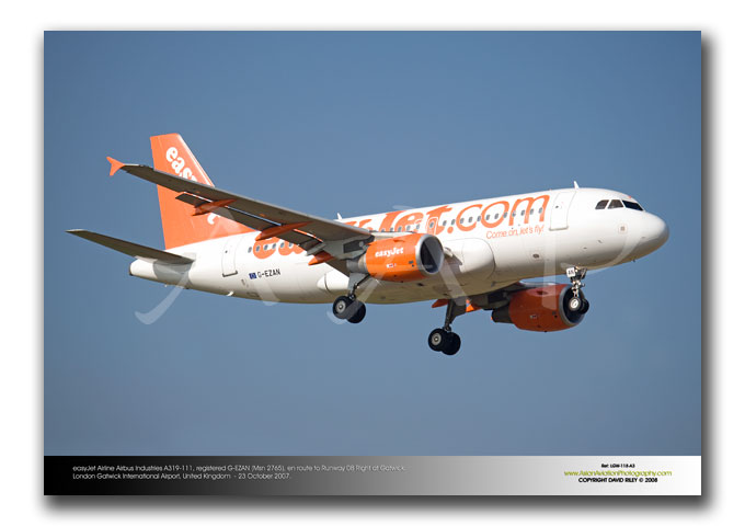 LGW-118 - easyJet Airbus Industries A319-111 - G-EZAN (Msn 2765)