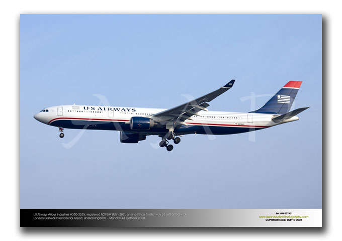 LGW-127 - US Airways Airbus Industries A330-323X - N278AY (Msn 388)