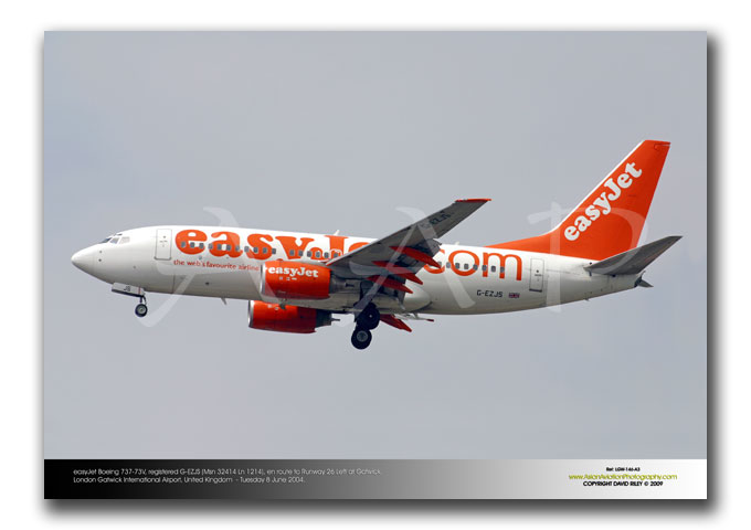 LGW-146 - easyJet Boeing 737-73V - G-EZJS (Msn 32414 Ln 1214)
