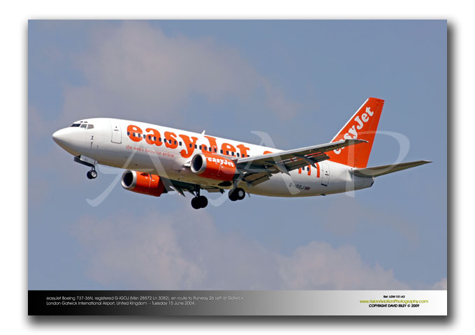 LGW-151 - easyJet Boeing 737-36N - G-IGOJ (Msn 28872 Ln 3082)