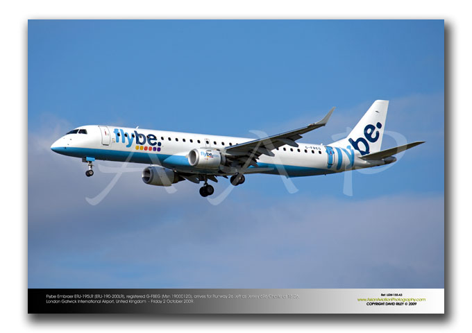 LGW-155 - Flybe Embraer ERJ 195LR  (ERJ-190-200LR) - G-FBEG (Msn 19000120)