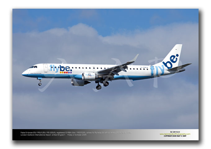LGW-156 - Flybe Embraer ERJ 195LR (ERJ-190-200LR) - G-FBEA (Msn 19000029),