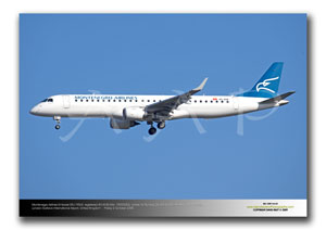 LGW-164 - Montenegro Airlines Embraer ERJ-195LR - 4O-AOB (Msn 19000283)