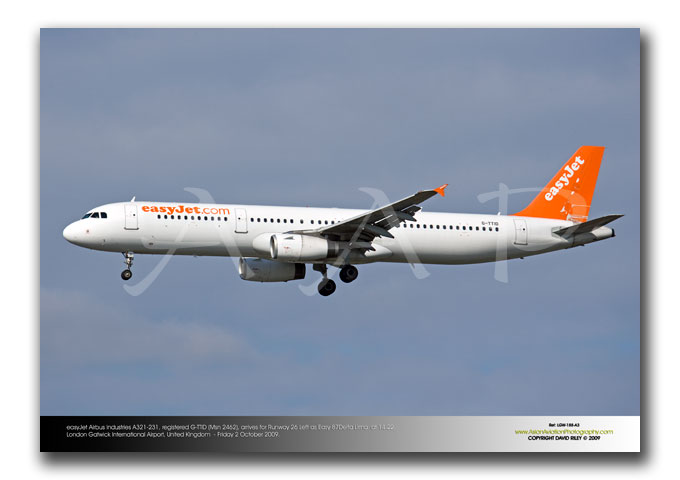 LGW-188 - easyJet Airbus Industries A321-231 - G-TTID (Msn 2462)