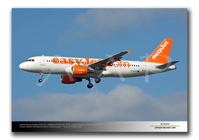 LGW-190 - easyJet Airbus Industries A320-214 - G-EZTE (Msn 3913)