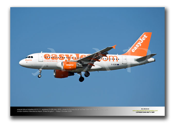 LGW-224 - easyJet Airbus Industries A319-111 - G-EZBI (Msn 3003)