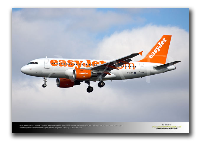 LGW-228 - easyJet Airbus Industries A319-111 - G-EZFI (Msn 3888)