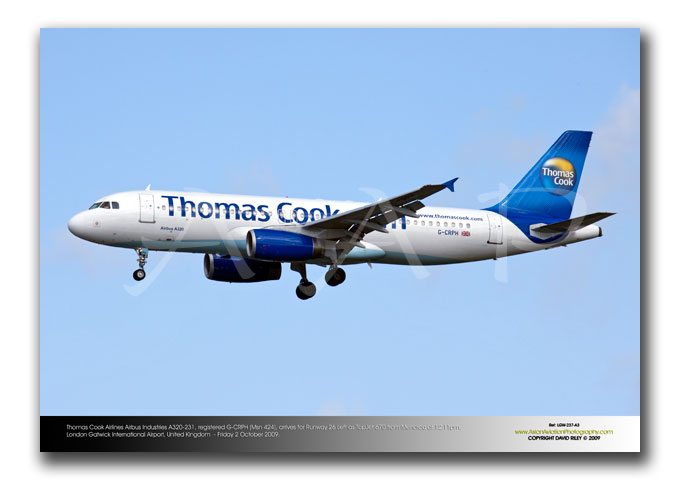 LGW-237 - Thomas Cook Airlines Airbus Industries A320-231 - G-CRPH (Msn 424)
