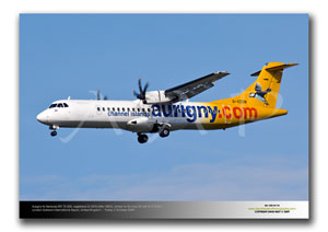 LGW-267 - Aurigny Air Services ATR 72-500 - G-VZON (Msn 0853)