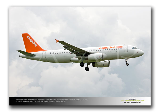 LGW-276 - easyJet Airbus Industries A320-232 - G-TTOI (Msn 2137)
