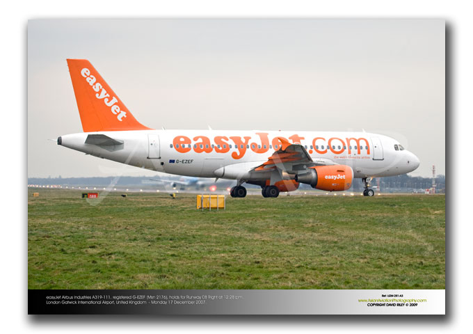 LGW-281 - easyJet Airbus Industries A319-111- G-EZEF (Msn 2176)