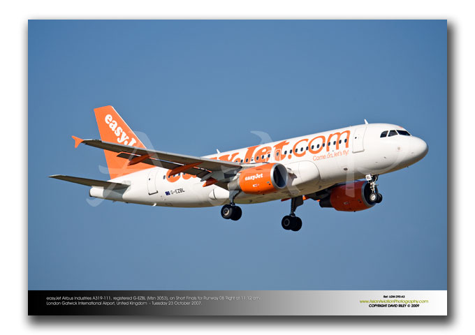 LGW-290 - easyJet Airbus Industries A319-111 - G-EZBL (Msn 3053)