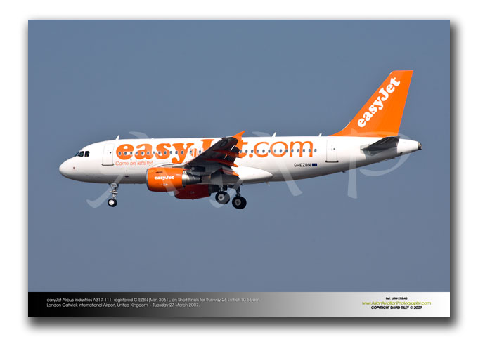 LGW-298 - easyJet Airbus Industries A319-111 - G-EZBN (Msn 3061)