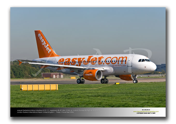 LGW-303 - easyJet Switzerland Airbus Industries A319-111 - HB-JZF (Msn 2184)