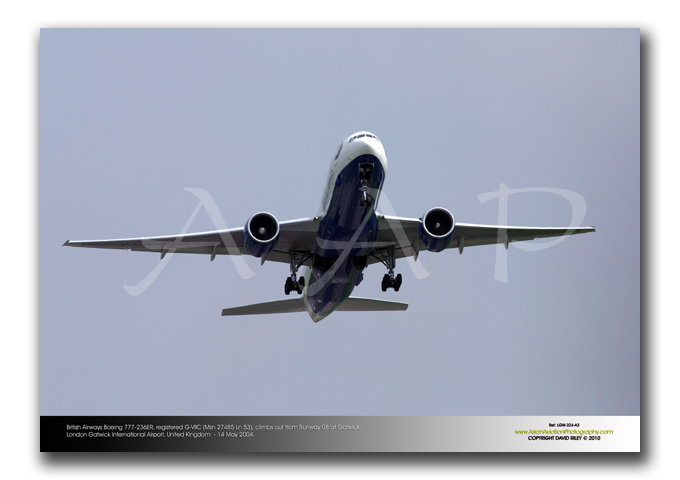LGW-324- British Airways Boeing 777-236ER - G-VIIC (Msn 27485 Ln 53)