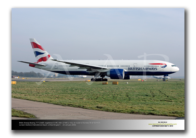LGW-330- British Airways Boeing 777-236ER - G-VIIC (Msn 27485 Ln 53),