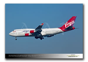LGW-348 -Virgin Atlantic Airways Boeing 747-443 - G-VROS (Msn 30885 Ln 1268 ) and named �English Rose�