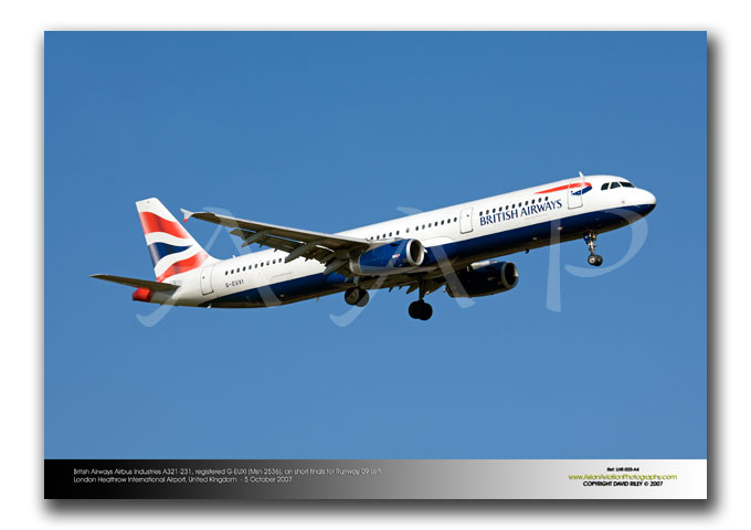 LHR-005 - British Airways Airbus Industries A321-231 - G-EUXI (Msn 2536),
