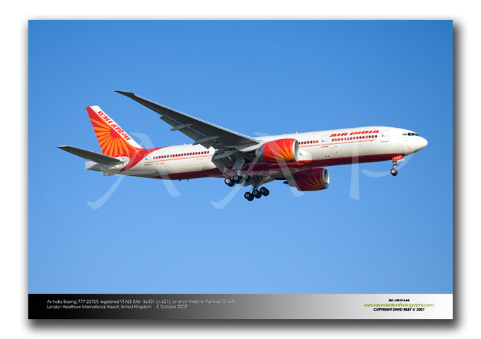 LHR-014 - Air India Boeing 777-237LR - VT-ALB (Msn 36301 Ln 621)