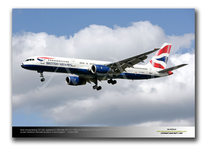 LHR-024 - British Airways Boeing 757-236 - G-CPES (Msn 29115 Ln 793).