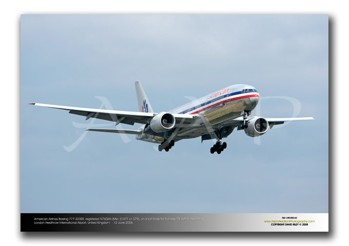 LHR-050 - American Airlines Boeing 777-223ER - N760AN (Msn 31477 Ln 379)
