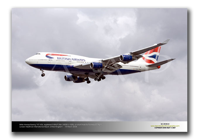 LHR-071 - British Airways Boeing 747-436 - G-BNLX (Msn 25435 Ln 908)